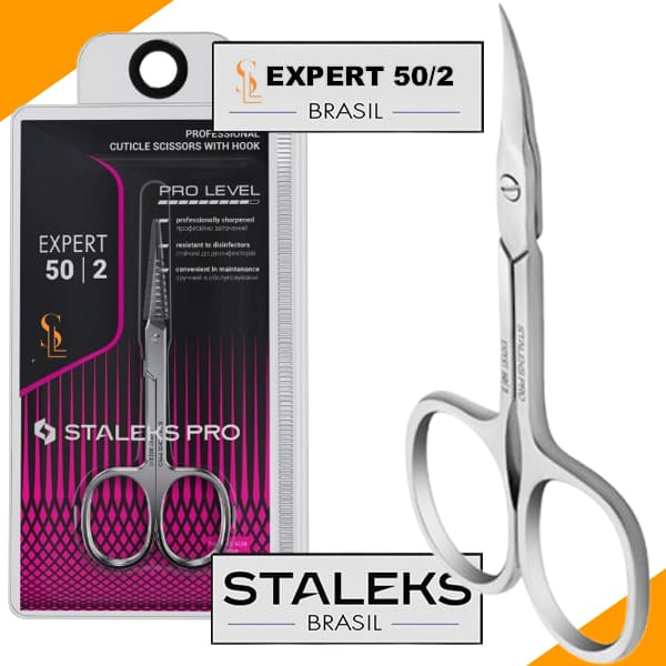 Tesoura de Cutícula Staleks Pro- SE-50-2 | Série Expert 50 em Oferta na Shopee