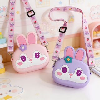 Bolsa De Silicone Infantil Criança Menina Coelho fofo pop Tiracolo Presente de Páscoa em Oferta na Shopee