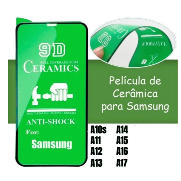 Película 3D 9D Gel Hidrogel Cerâmica Para Samsung Galaxy A10s A11 A12 A13 A14 A15 A16 A17