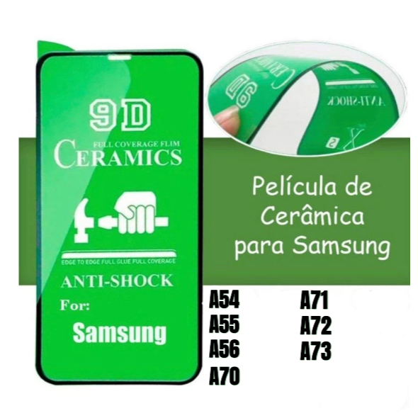 Película 3D 9D Gel Hidrogel Cerâmica Para Samsung Galaxy A54 A55 A56 A70 A71 A72 A73