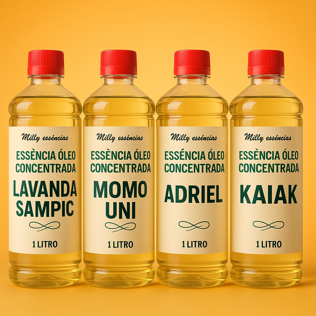 ESSÊNCIA ÓLEO CONCENTRADA 1L. PARA AROMATIZANTES, DESINFETANTES, AMACIANTES, SABÃO, ALCOOL PERFUMADO em Oferta na Shopee