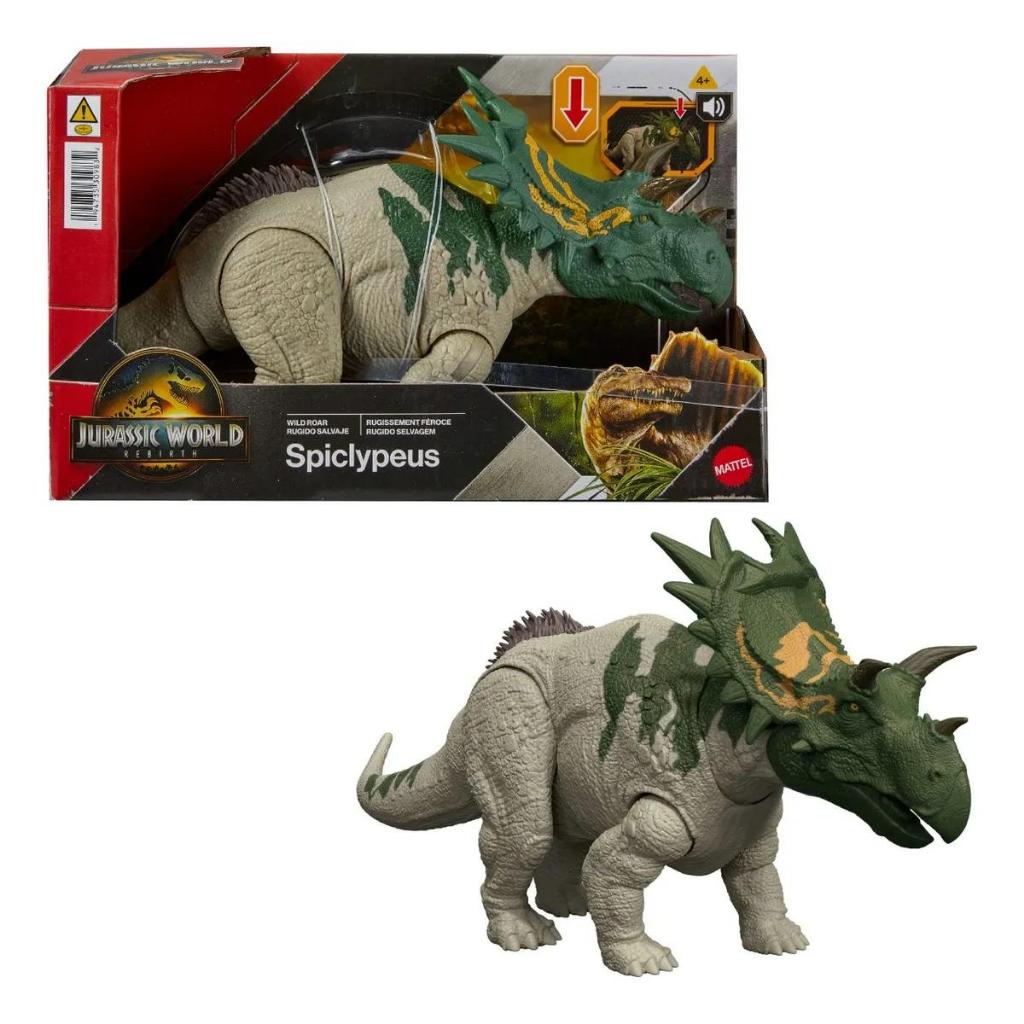 Jurassic World Dinosaur Rebirth Wild Roar Spiclypeus Mattel Jgb89 em Oferta na Shopee