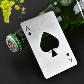 Kit 10 Abridor De Garrafa 8.5*5.4cm Formato Carta De Baralho De Aço Inox Portátil em Oferta na Shopee
