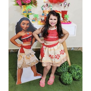 Roupa Moana e Colar/ Fantasia Moana / Moana e Colar em Oferta na Shopee