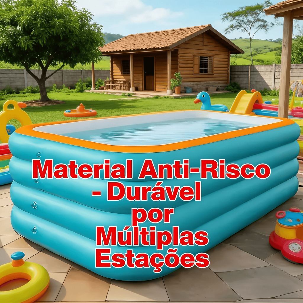 【Montagem Fácil】Piscina Família - 3 Opções de Tamanho p/ Adulto e Criança Brincarem
