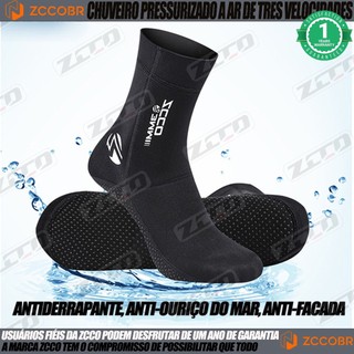 ZCCOBR Meia 3mm Neoprene Aquática Beach Tennis Mergulho Pesca