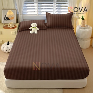 Novo estilo cor sólida  Listrado Jogo De Lençol 03 Peças Não desaparecerá SOLTEIRO CASAL QUEEN Percal em Oferta na Shopee