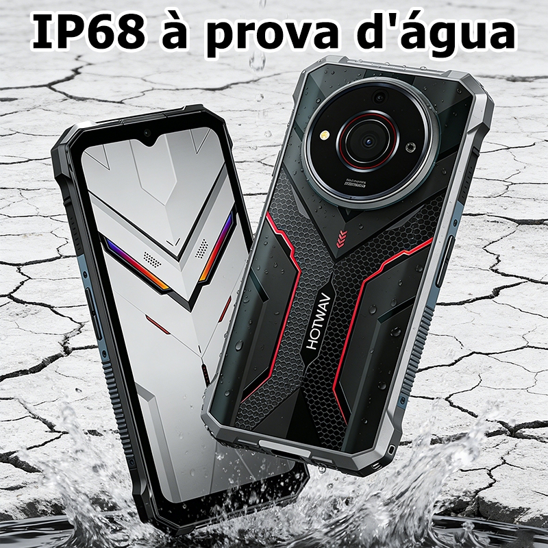 HOTWAV celular Kingkong Es resistencia + IP68 à prova d'água+Anti-queda 128/8gb Preto/verde Pronto entregar