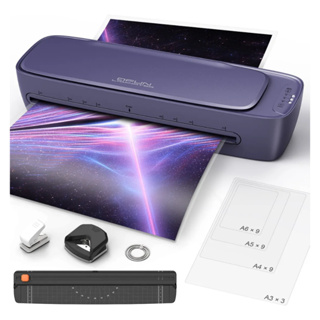 Plastificadora Laminadora A3 E A4 De 13 Polegadas Térmica/Fria 6 em 1 +Cortador De Papel E 30 Bolsas De Laminação em Oferta na Shopee