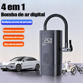 Carro Pneu Inflator Bomba De Ar Elétrica Mini Portátil Sem Fio Compressor Para Motocicleta Bicicleta M6 em Oferta na Shopee