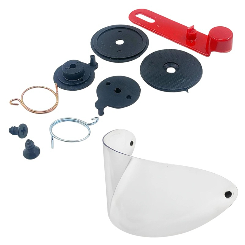Kit de Reparo Mecanismo Botão Trava Capacete San Marino Viseira Cristal Fumê