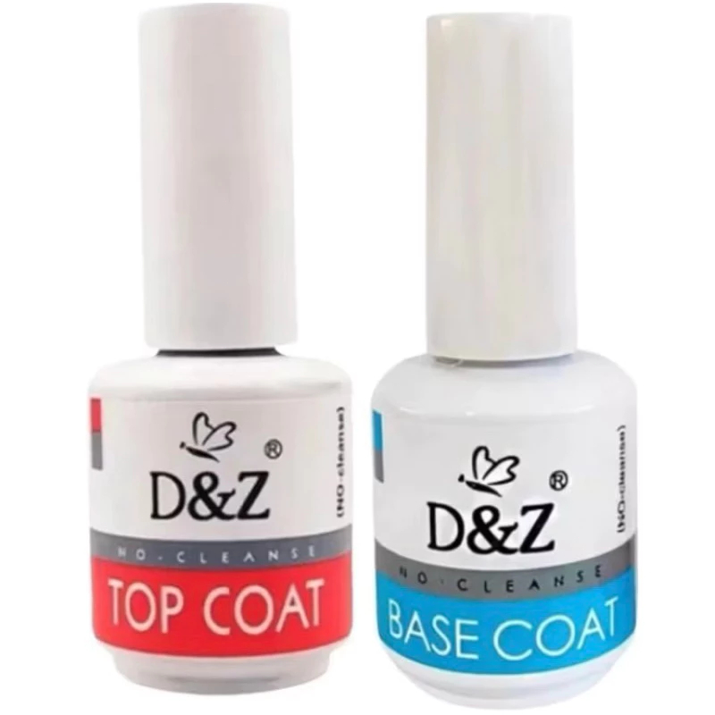 Kit 2 Preparadores De Unha Base Coat e Top Coat D&Z-2 itens