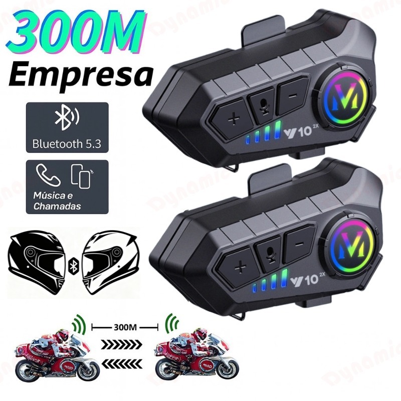 1PC/2PCS Intercomunicador Fone De Capacete Intercomunicador Para Capacete Ipx6 À Prova D'água Para Motocicleta em Oferta na Shopee