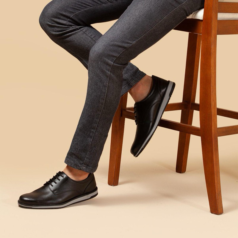 Tênis Sapato Masculino Casual Social Oxford Café Branco