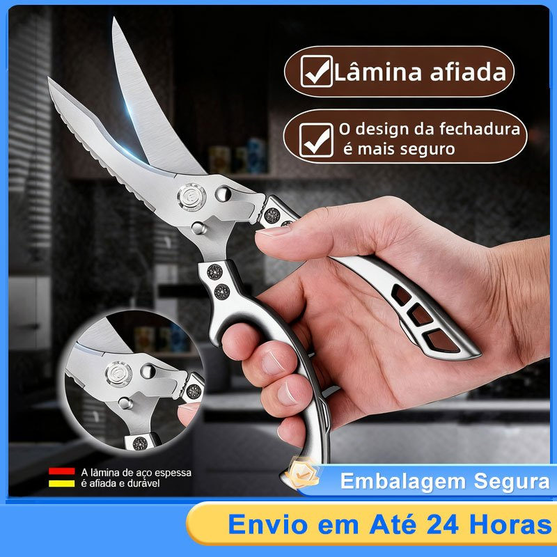 Aço Inoxidável Utensílios Profissional Tesoura Multifuncional Para Corte Alimentos Legumes Peixes Frangos Verdura