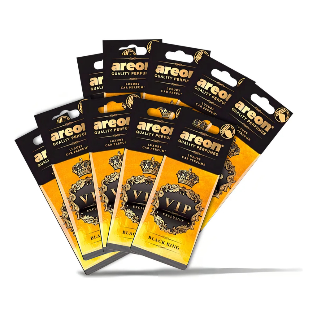 10 Un Aromatizante Automotivo Vip Black King Areon