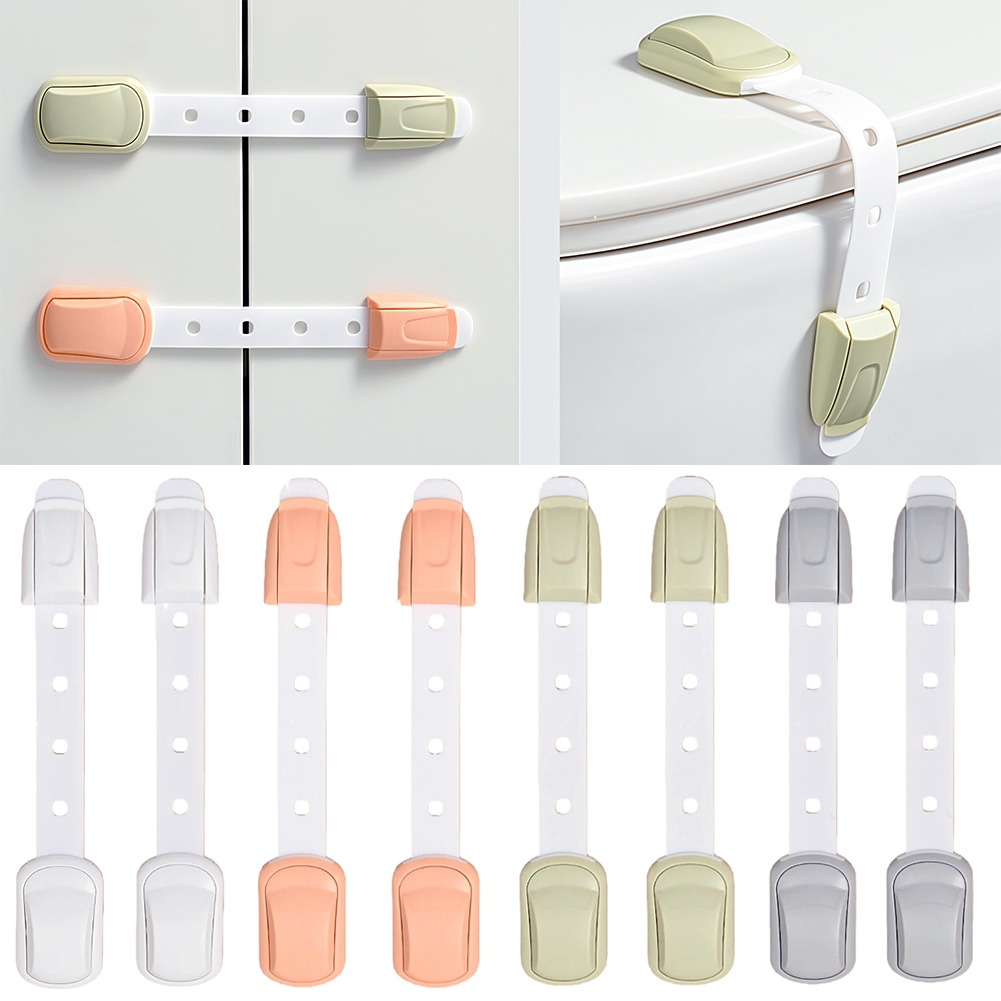 Kit 8 Travas Segurança para Gavetas e Armários - Protetor Bebê Infantil Antiabertura, Fácil Instalação