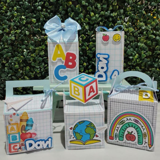 Kit Personalizado ABC + BRINDE | Caixas Personalizadas ABC | Festa ABC | Aniversário ABC | Lembrancinhas ABC