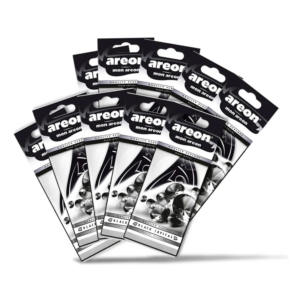 10 Un Aromatizante Automotivo Mon Black Crystal Areon