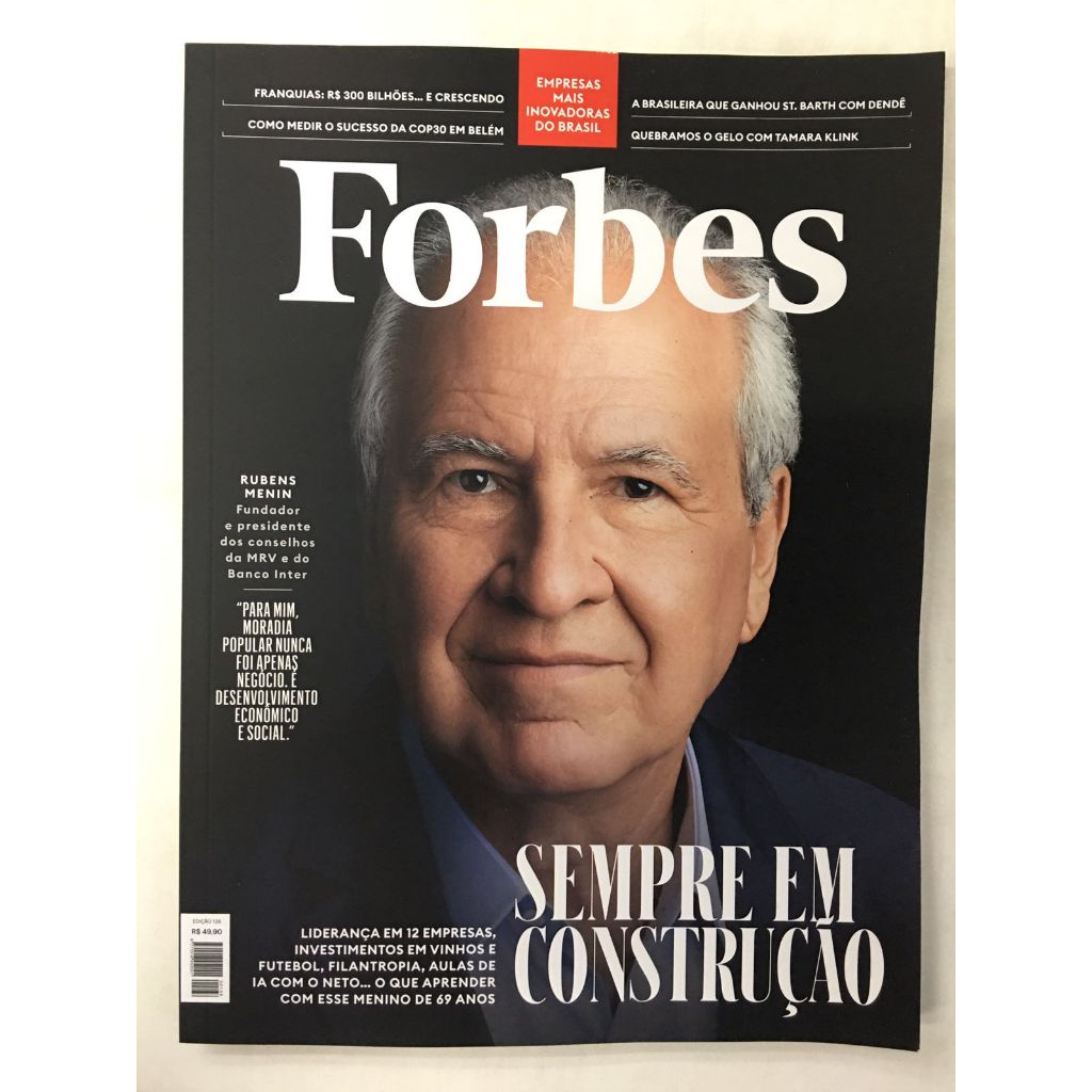 Revista Forbes 136 Dezembro 2025 Rubens Menin Construção