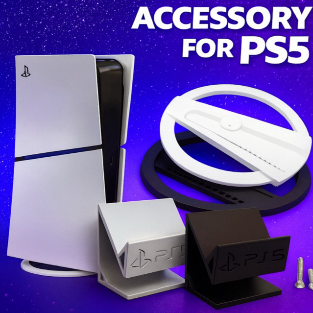 Suporte para Ps5 Playstation 5 Base Vertical Slim Fat Pro Mesa Dock Controle Console Acessórios