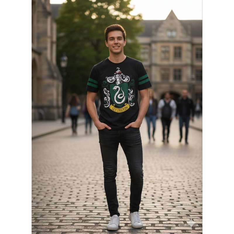 Camiseta sonserina adulto Tam 40 Harry Potter novíssima cinza🌑 escuro