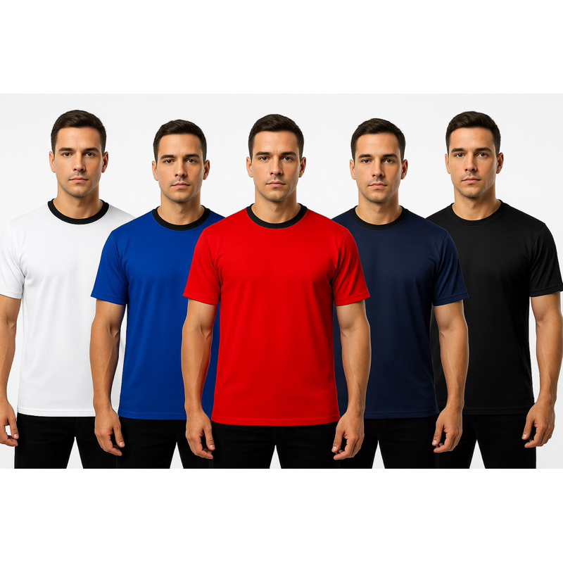 Camiseta Dry Fit Masculina Lisa Academia Corrida Casual Esportes Confortável top qualidade