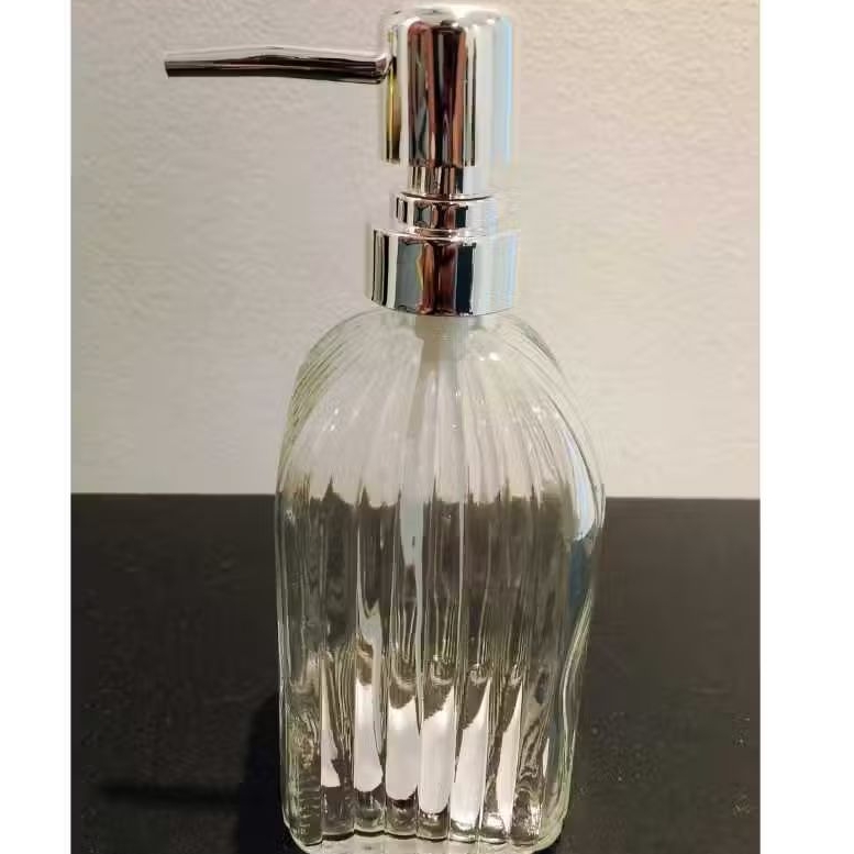 Dispensador Saboneteira de  Porta Sabonete Líquido em Vidro Dourado Prata Rosê Banheiro e Cozinha em Oferta na Shopee