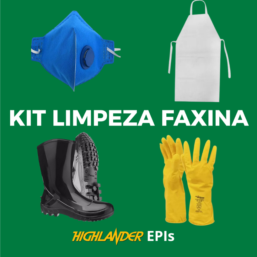 Kit de Limpeza para Faxineira e EPIs