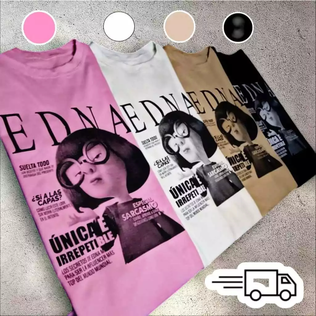 Camiseta Estampada Unissex T-shirt Edna Moda Personagem Em Alta Os Incriveis Mulher