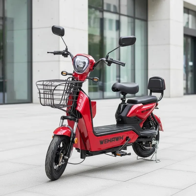 Bicicleta Scooter Elétrica 500W Bike WeHawk bateria 48V