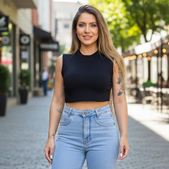 Top Cropped Slim Preto Vermelho Gola Alta Top Para treinar Academia Fitness em Oferta na Shopee