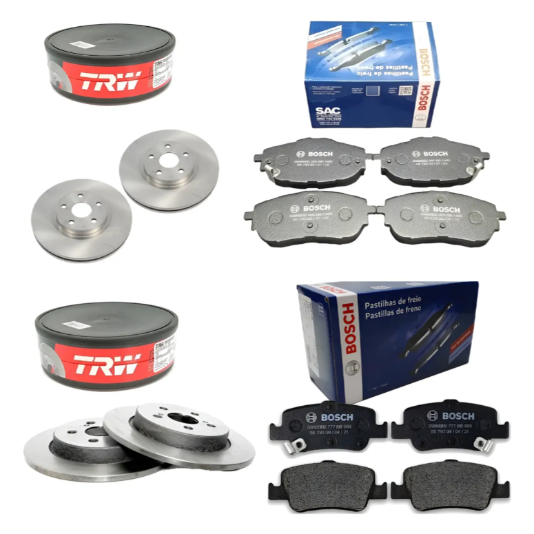 Kit Pastilha + Disco De Freio Dt/tz Corolla 2015 2016 A 2019