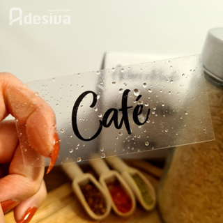 24 Etiquetas Transparentes em Vinil – Rótulos Adesivos Minimalistas 9x4cm para Potes e Mantimentos em Oferta na Shopee