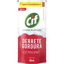 KIT COM 2 - Limpador Desengordurante Cif Sachê 450ml Refil - DERRETE GORDURA em Oferta na Shopee