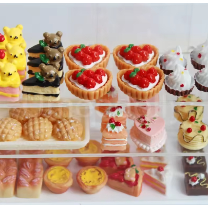 Miniaturas 1/6 comidas bebidas boneca 3D toy