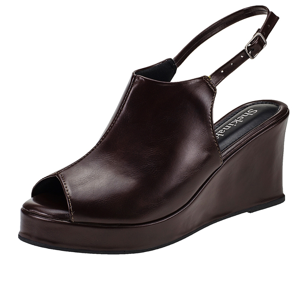 Imagem Sandália Salto Open Boot Anabela Salto Alto Bloco Grosso Ankle Boots Shekinah Confortável Moda