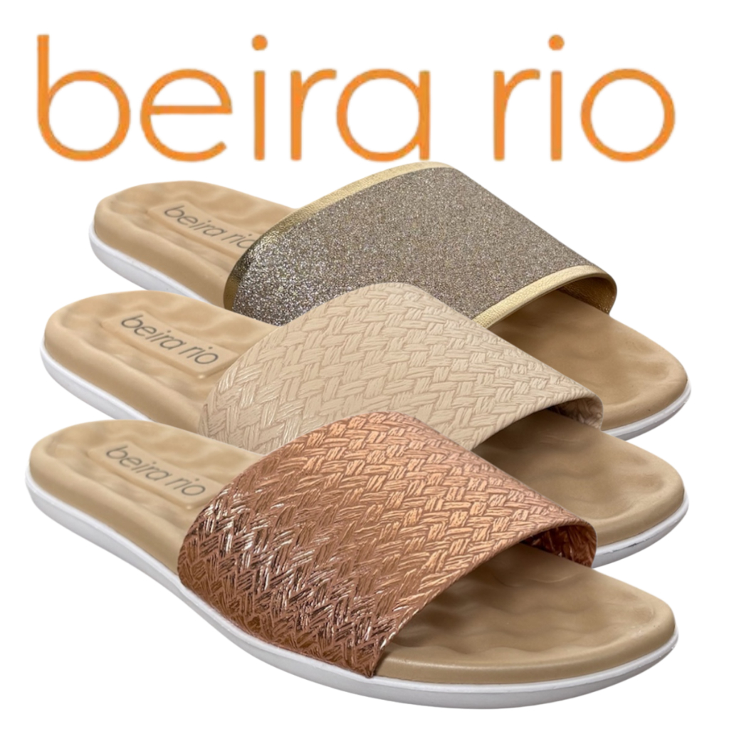 Chinelo Slide Feminino Beira Rio Conforto Macia Leve Confortável Massageador em EVA Calce Fácil em Oferta na Shopee
