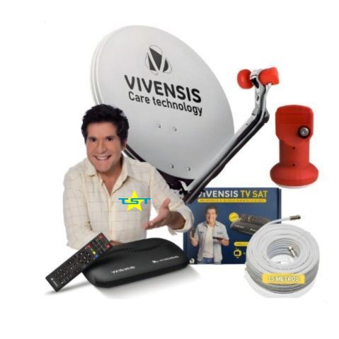 3 kit vx10 multi(antena 60cm + 15mtcabo+lnb+rec) em Oferta na Shopee