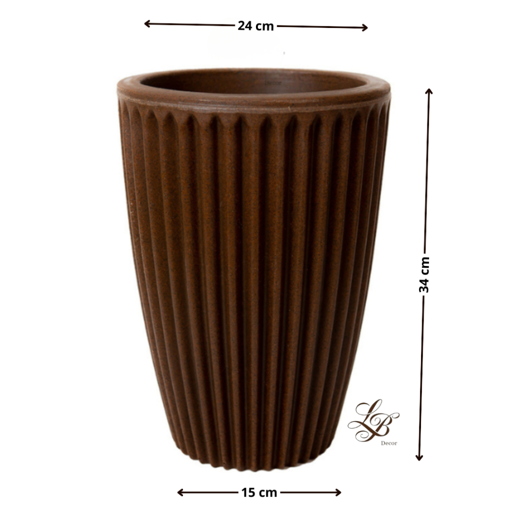 Vaso para Planta em Polietileno Coluna Romana P para decoração interna e externa