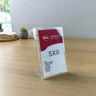 5 Display L Expositor 5x8 Acrílico (ps) A8 Etiqueta Buffet para Rechaud e Restaurantes em Oferta na Shopee