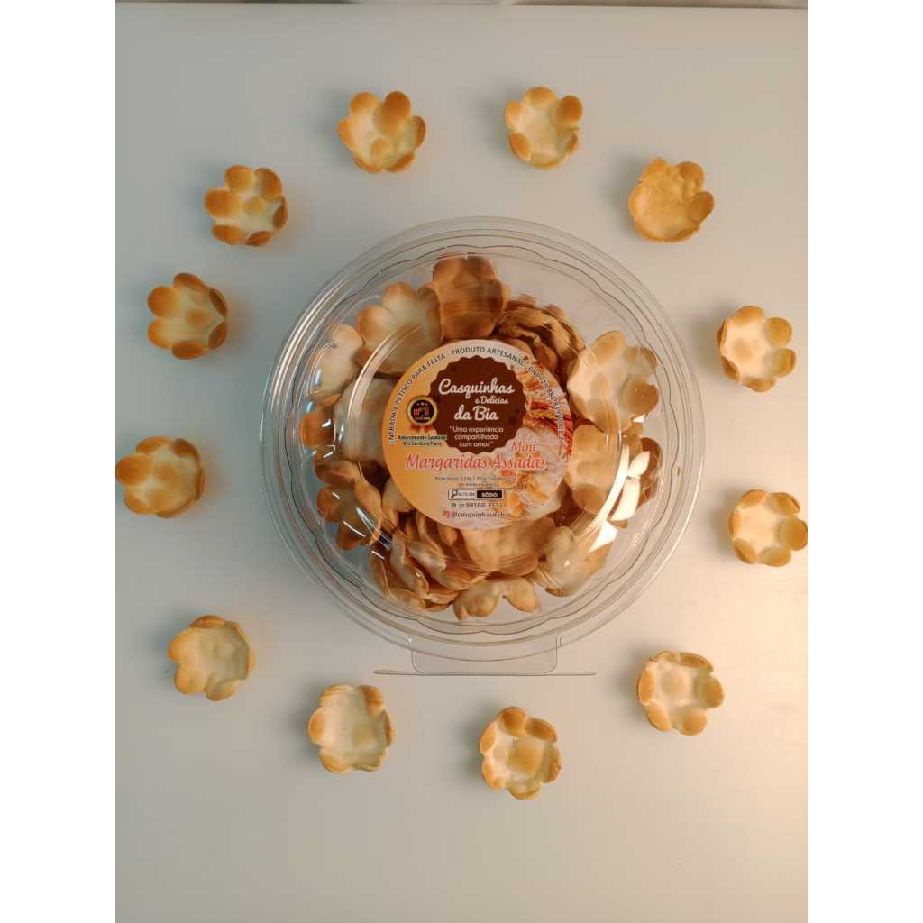 Tartelete Mini Margarida Assada Bia 125g Aprox. 60 Unid.