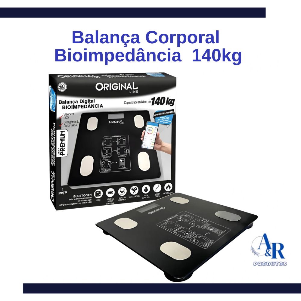 Balança Corporal Bioimpedância Bluetooth Aplicativo 140kg em Oferta na Shopee