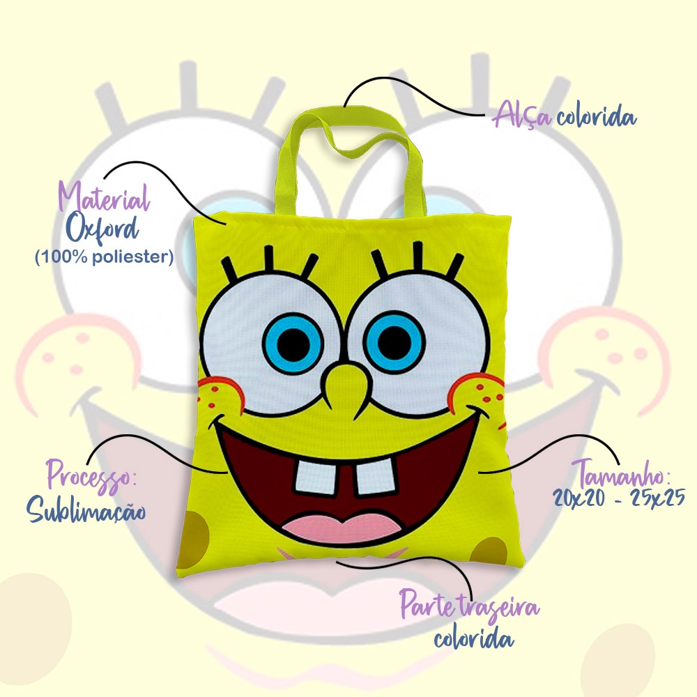 Ecobag Personalizada Infantil Lembrancinha de Festa | Saquinho Personalizado com Nome e Tema à Escolha em Oferta na Shopee