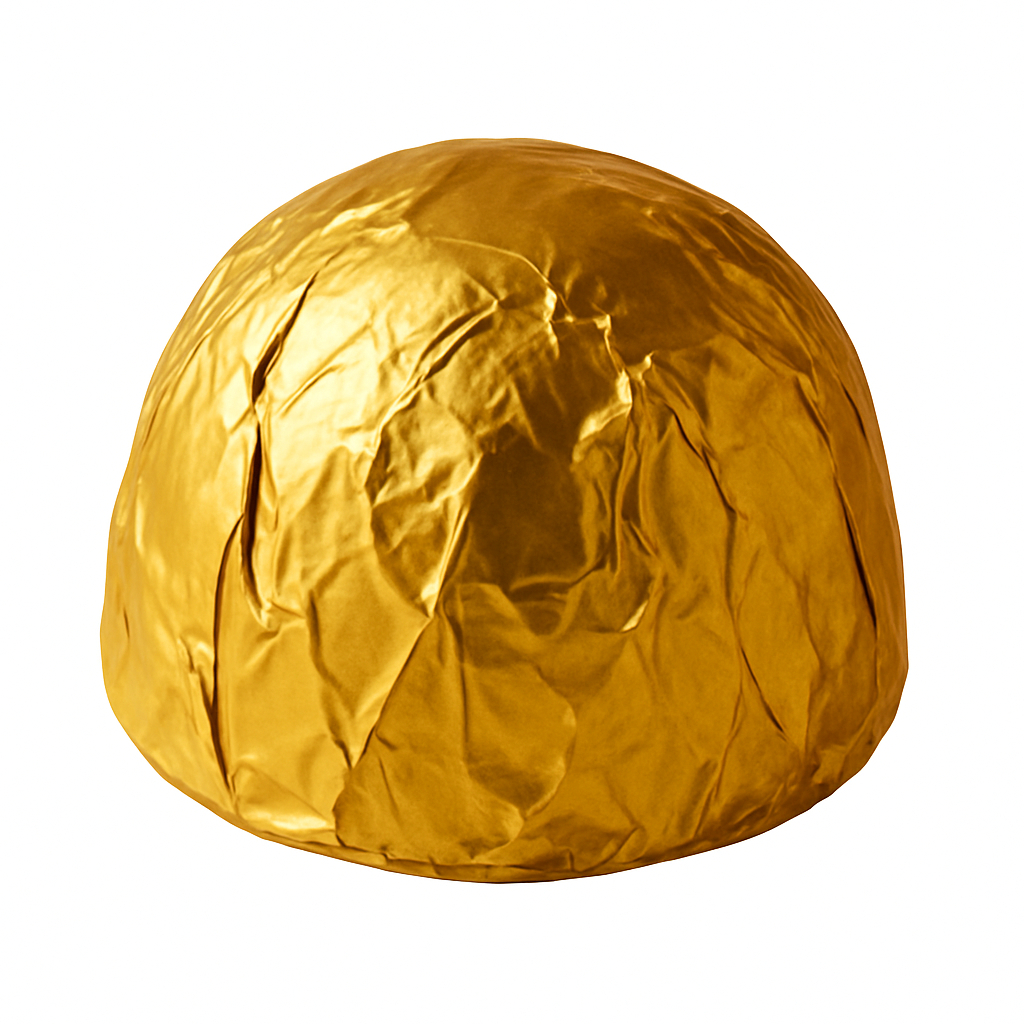 Papel Chumbo 8x7,8cm Bombom Trufa 300 Unidades Ouro Brilhante em Oferta na Shopee