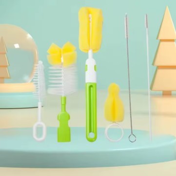Escovas para Limpeza de Mamadeira e Bico  Artigo Bebê e Mãe