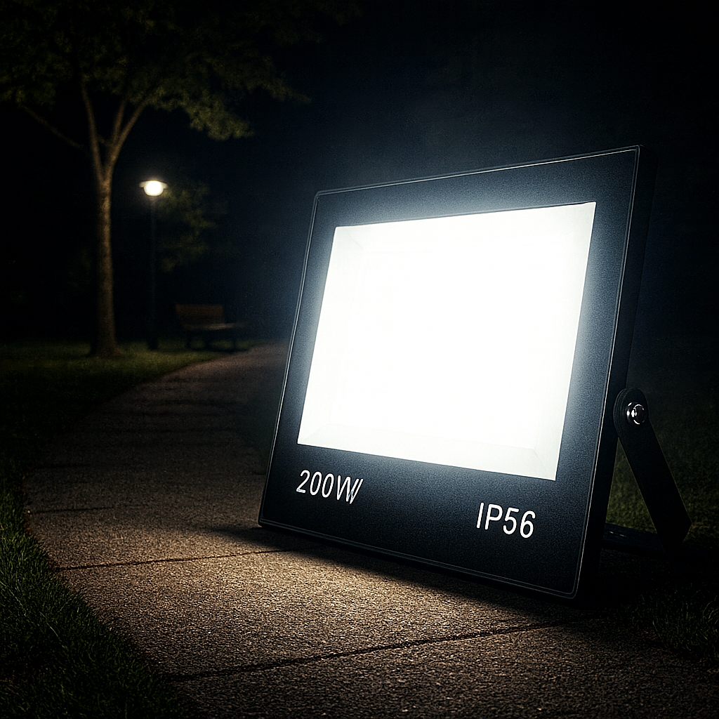 Refletor Holofote LED 200W Bivolt Branco Frio Ip66 Prova D'água 6500K em Oferta na Shopee