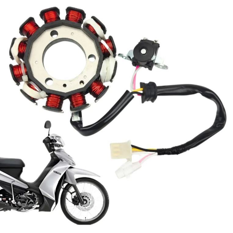 Estator Gerador Crypton 115 2010 Até 2014 Com Bobina Pulso