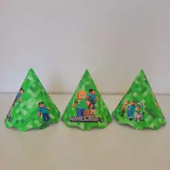 Minecraft Chapéu de Aniversário Festa Infantil