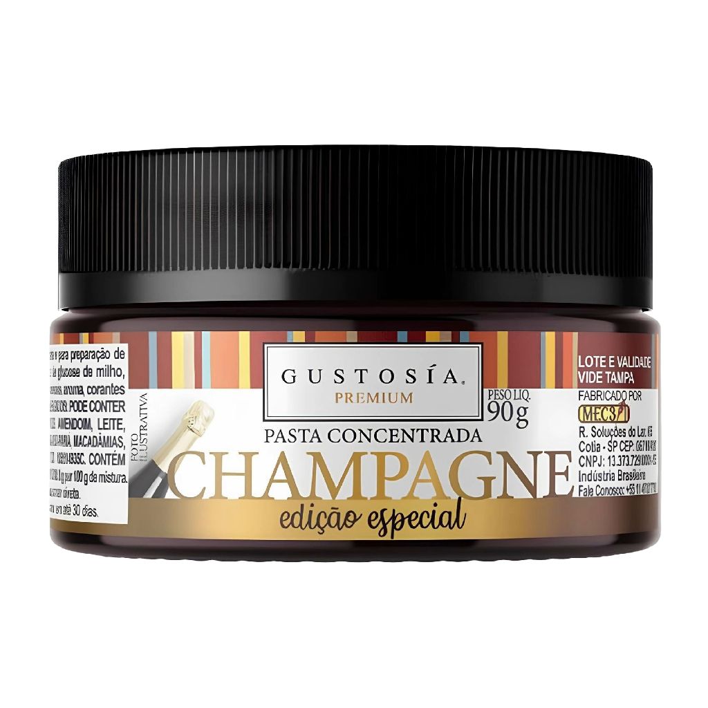 Pasta Saborizante Concentrado Sabor Champagne Espumante Concentrado 90g MEC3 Gustosía Premium